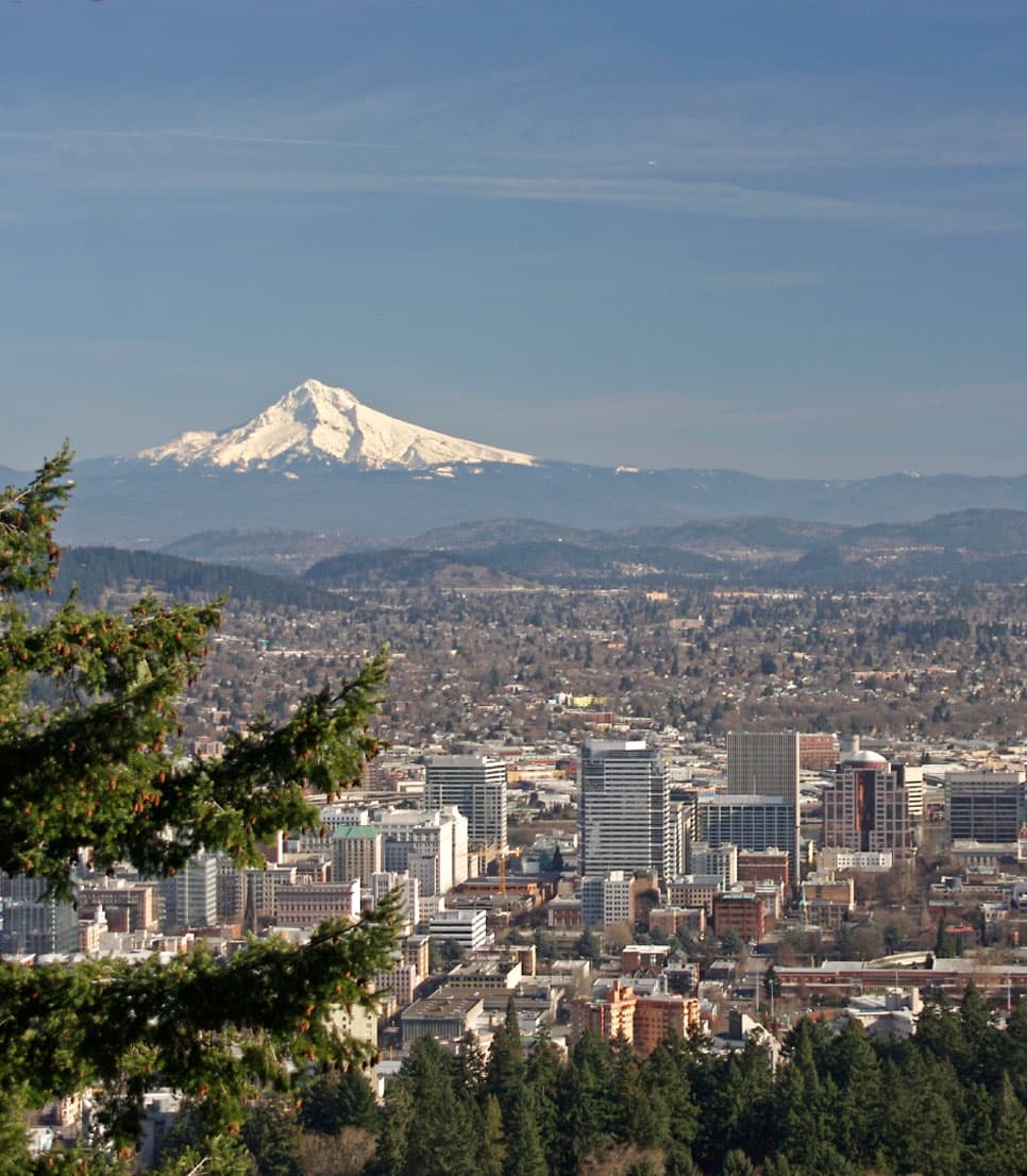 Aerial view of Portland, Oregon
